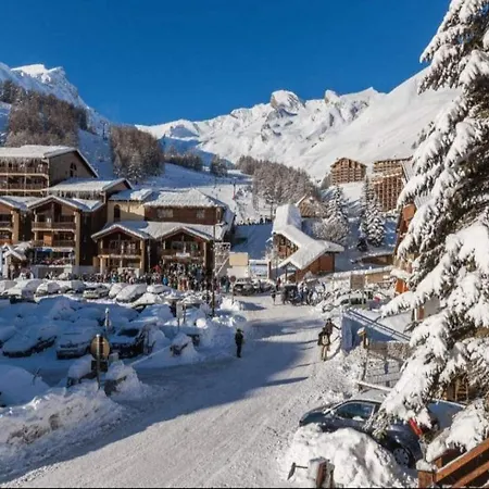 Apartamento Avec Grande Terrasse 4 Personnes Centre Station La Foux D'allos *